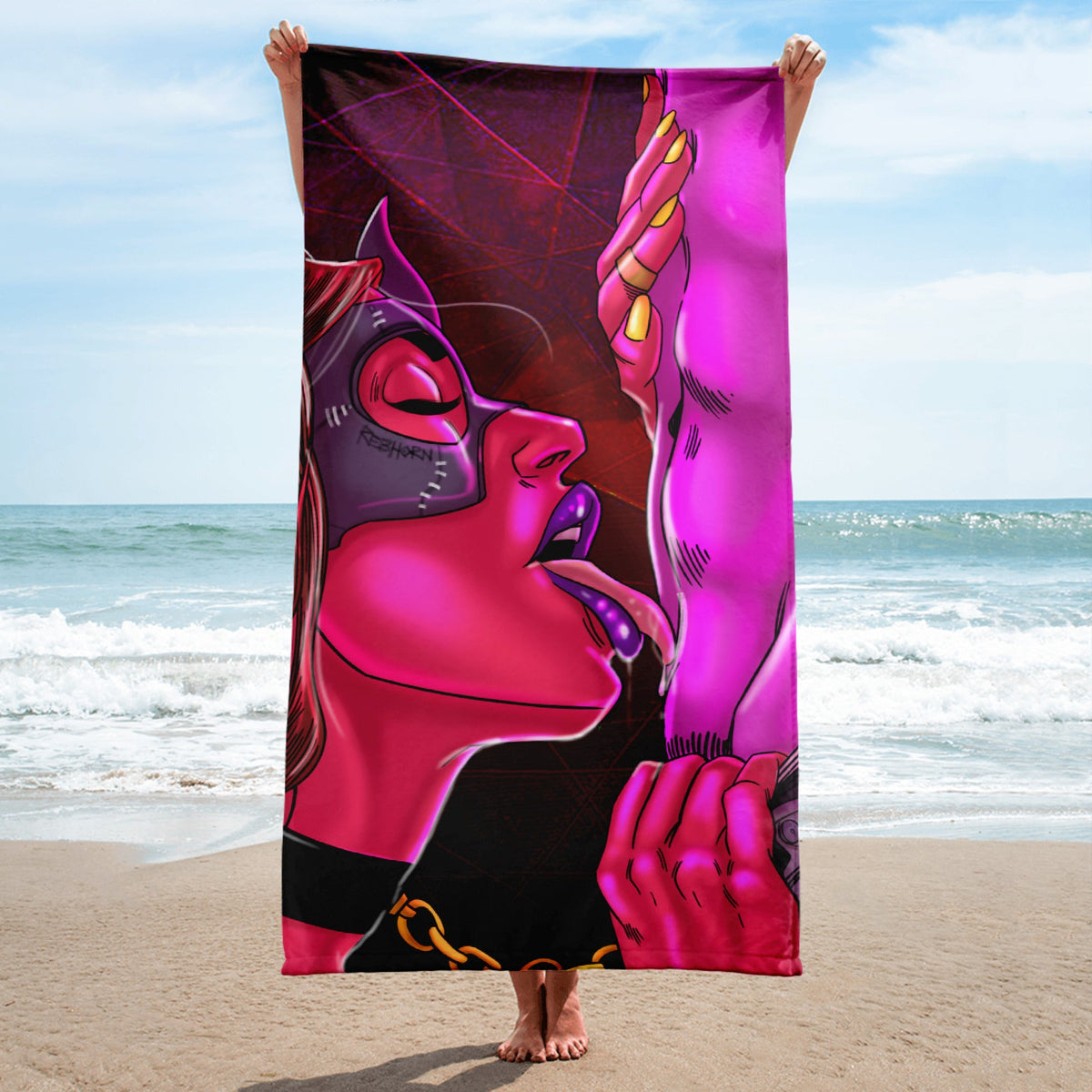 SIT ON MY FACE BEACH TOWEL – REBHORN DESIGN