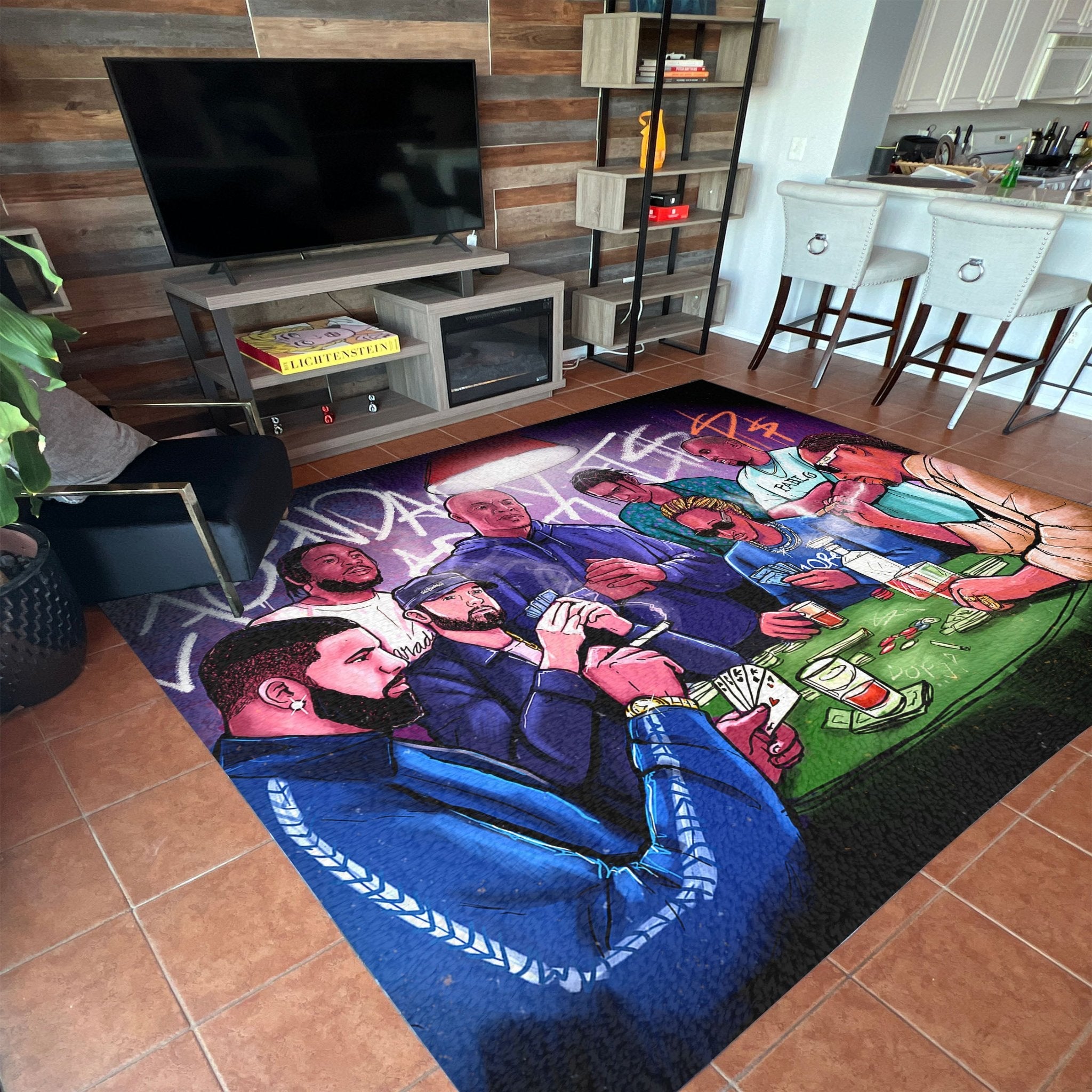 Legendary Hip - Hop Artists Rug - REBHORN DESIGN