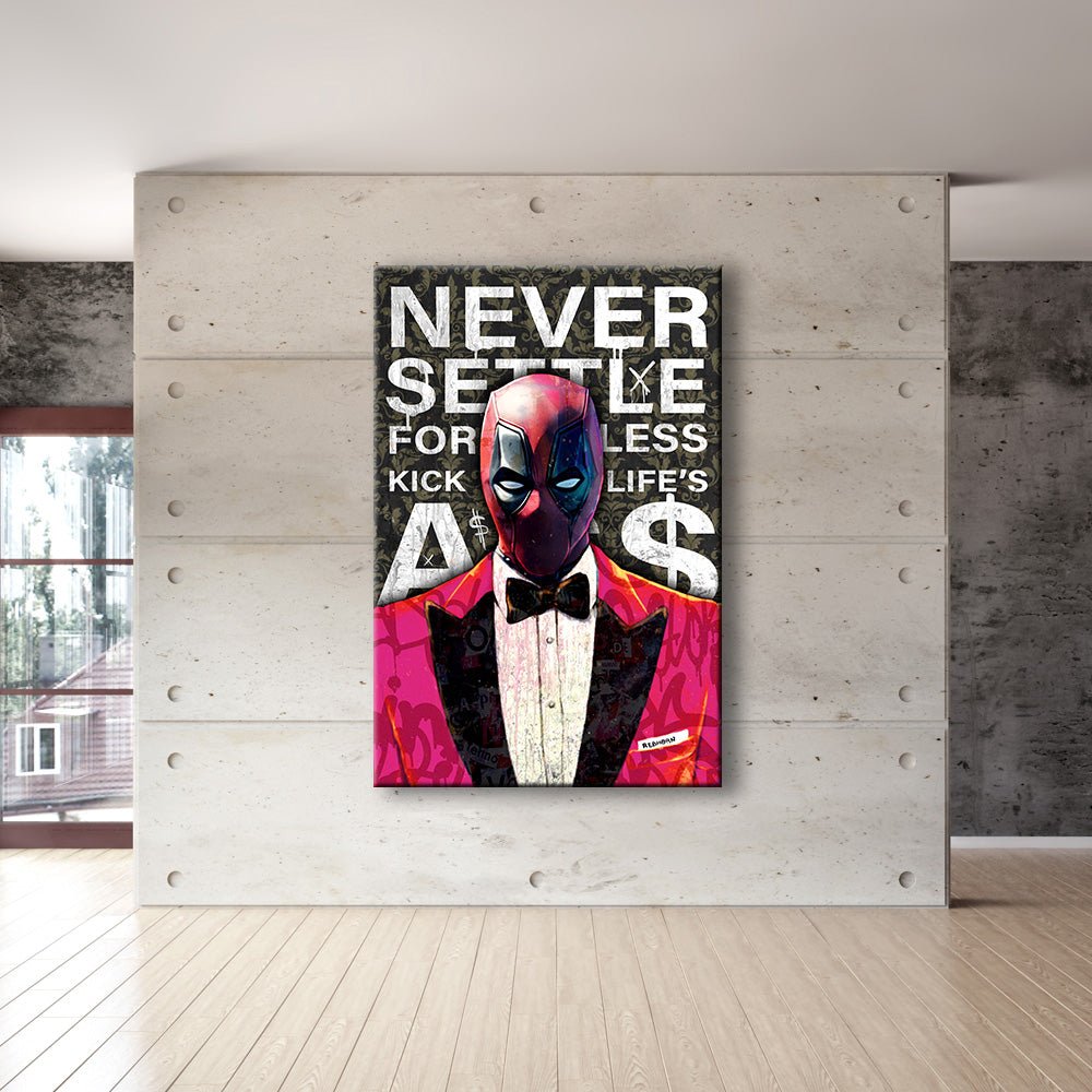 NEVER SETTLE FOR LESS - REBHORN DESIGN