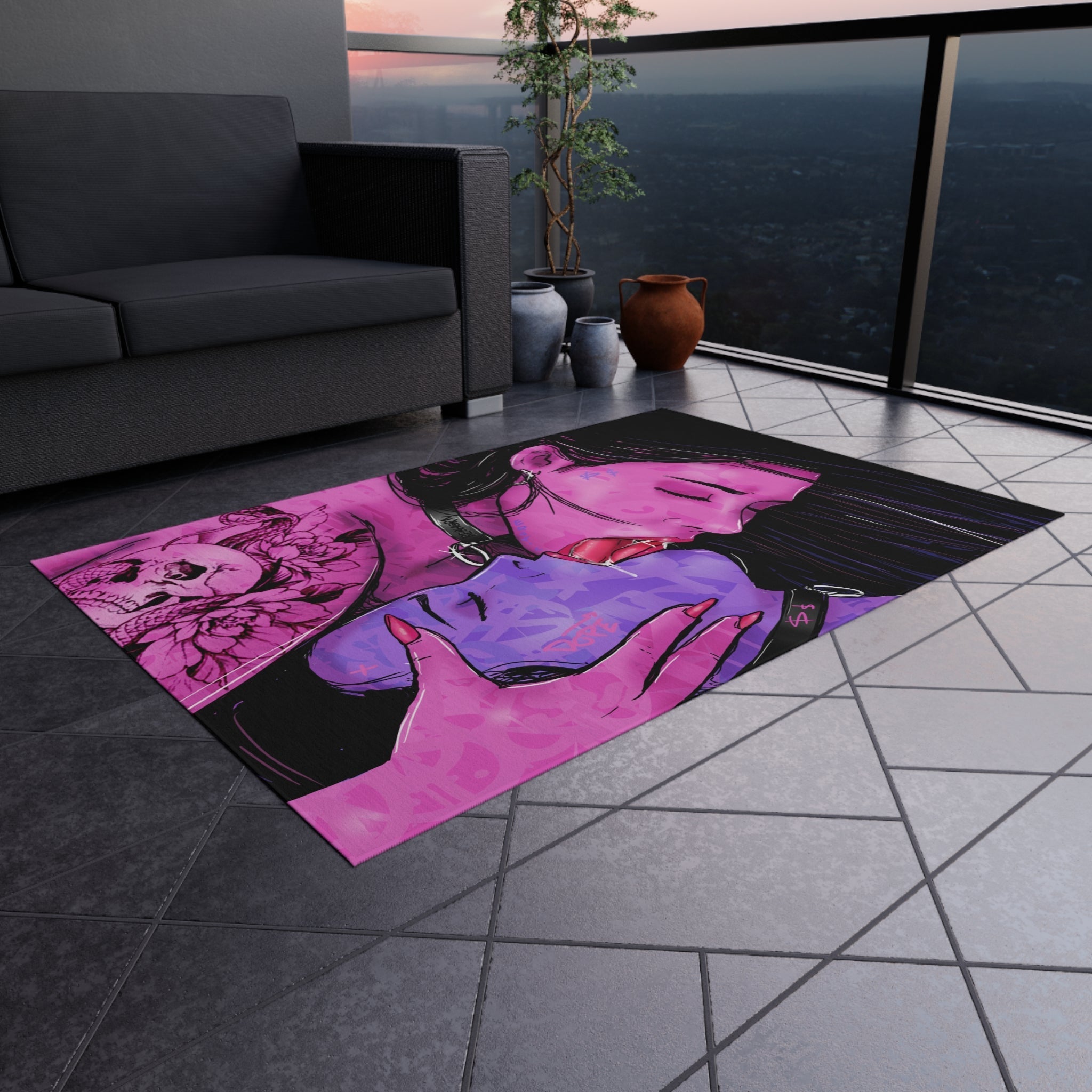 Swingers 2.0 Sensual Pink/Purple Rug