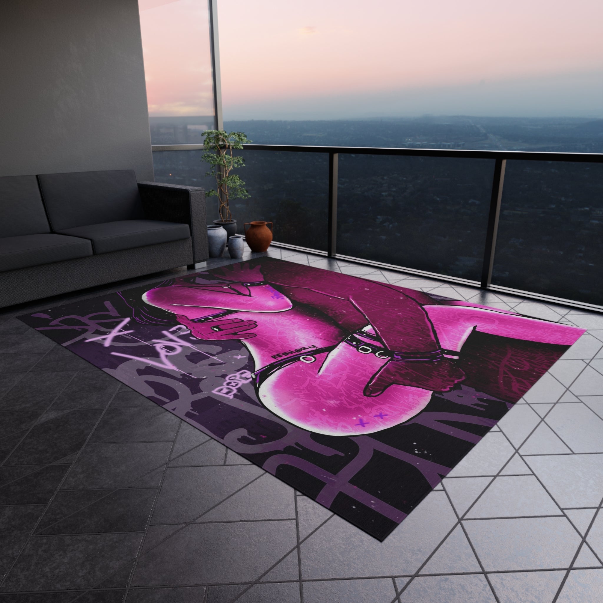 Come To Daddy Sensual Pink Rug - REBHORN DESIGN