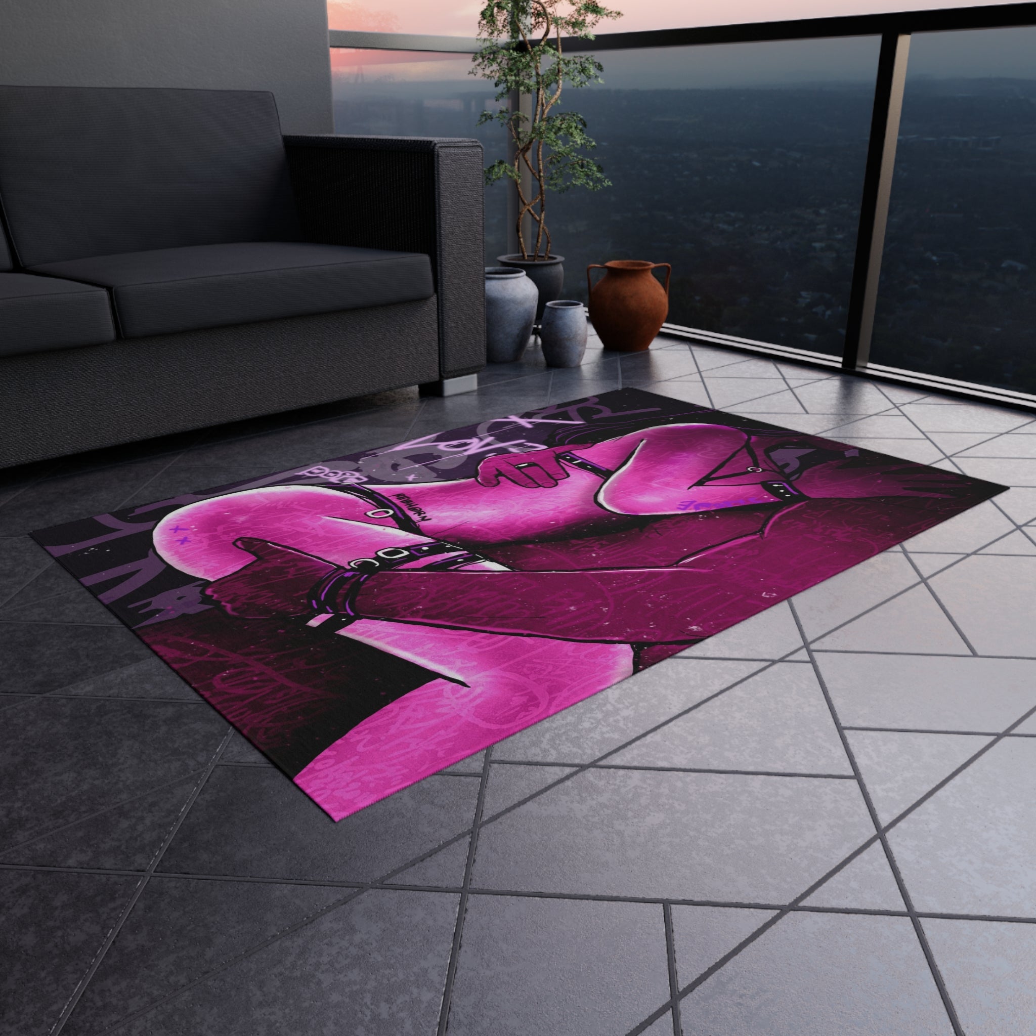 Come To Daddy Sensual Pink Rug - REBHORN DESIGN