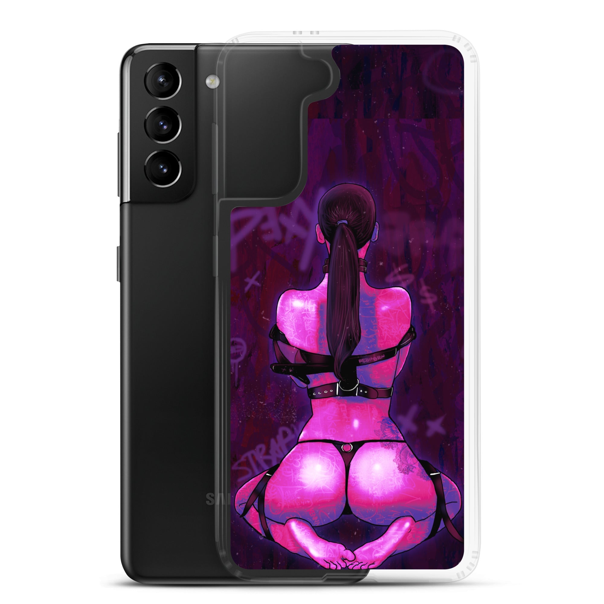 Strapped Sensual Pink Samsung Case - REBHORN DESIGN